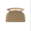 881 Revelle 36" Swivel Extra Tall Bar Stool with Anodized Nickel Finish, Medium Back and Canter Sand Seat view 3