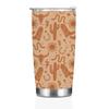Birthday Christmas Decor Boho Western Coffee Tumbler, 20 oz Tumblers, Insulated Coffee Mug, Stainless Steel Thermal Cup Travel Coffee Cup, Cow Print Stuff Western Gifts for Women Men Coworker view 1