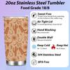 Birthday Christmas Decor Boho Western Coffee Tumbler, 20 oz Tumblers, Insulated Coffee Mug, Stainless Steel Thermal Cup Travel Coffee Cup, Cow Print Stuff Western Gifts for Women Men Coworker view 3