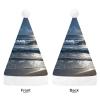 FodPand Night Ocean Santa Hat Christmas Hats Comfort Plush Xmas Holiday Hat for Adults New Year Festive Party Headwear view 3