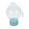 VOSAREA Clear Glass Snow Globe Fillable DIY Snow Globe Ornaments with Screw Off Caps Round Empty Fillable Jar Winter Holiday Ornament for DIY Crafts Making Christmas Decoration view 2