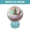 VOSAREA Clear Glass Snow Globe Fillable DIY Snow Globe Ornaments with Screw Off Caps Round Empty Fillable Jar Winter Holiday Ornament for DIY Crafts Making Christmas Decoration view 3