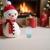 VOSAREA Clear Glass Snow Globe Fillable DIY Snow Globe Ornaments with Screw Off Caps Round Empty Fillable Jar Winter Holiday Ornament for DIY Crafts Making Christmas Decoration view 4