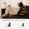 88.97" L Shaped Sectional Couches for Living Room, Deep Seat Sofa with Storage Ottoman & 8Cushion, Comfy 2-Seater Chenille Loveseat, Convertible Armrest, Removable Cover for Small Space(Dark Gray) view 3