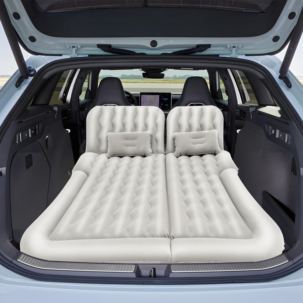 Car Air Mattress for BMW 3 Series G20 Sedan G80 M3 330i 330e M340i 2019-2024, Inflatable Bed Car Mattress for Back of Cars Sleeping Mattress Bed Portable Sleeping Pad for Camping,Grey