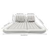 Car Air Mattress for BMW 3 Series G20 Sedan G80 M3 330i 330e M340i 2019-2024, Inflatable Bed Car Mattress for Back of Cars Sleeping Mattress Bed Portable Sleeping Pad for Camping,Grey view 2
