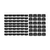 Bed Slat Holder Side Slat Bracket Cover Portable Single Sockets Universal End Caps for Bed Sides Ends Fixings for Metal Bed, 72Pieces view 1