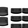 Bed Slat Holder Side Slat Bracket Cover Portable Single Sockets Universal End Caps for Bed Sides Ends Fixings for Metal Bed, 72Pieces view 3