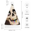 FodPand Funny Skeleton Santa Hat Christmas Hats Comfort Plush Xmas Holiday Hat for Adults New Year Festive Party Headwear view 2