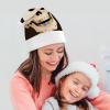 FodPand Funny Skeleton Santa Hat Christmas Hats Comfort Plush Xmas Holiday Hat for Adults New Year Festive Party Headwear view 4
