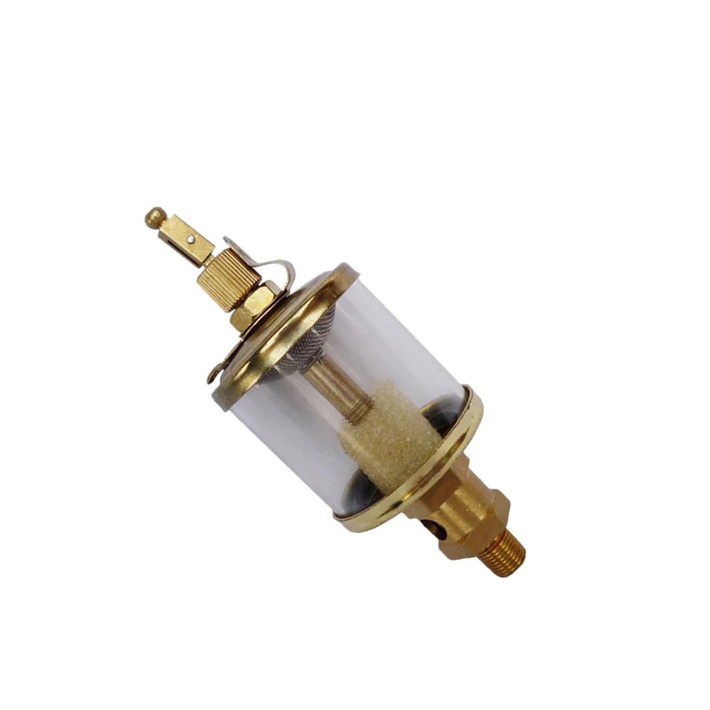 DGHIHZDHO M14x1.5 Metric Male Thread Copper Plating Oil Cup Sight Gravity Drip Feed Oiler 25ML
