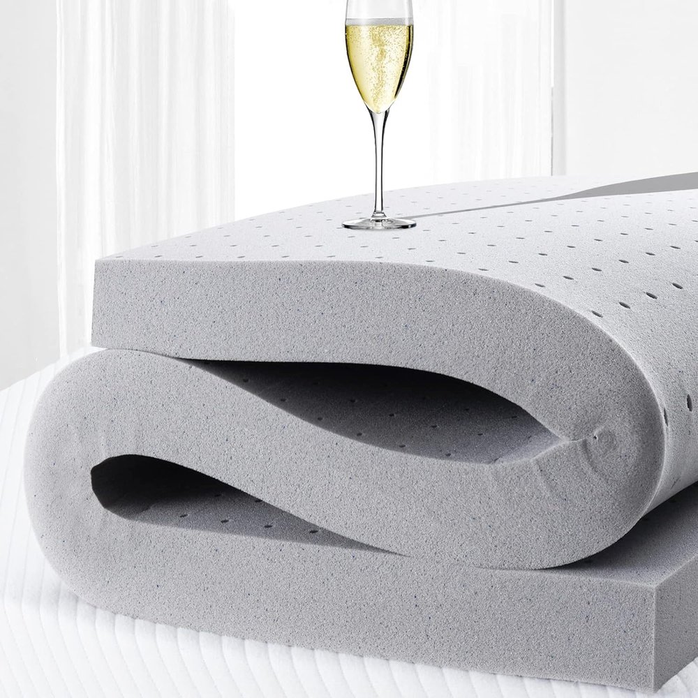 Cooling Mattress Topper King Size, 2 Inch Gel Memory Foam for Soft Pressure Relief, CertiPUR-US Certified Topper for Hot Sleepers and Side Sleepers