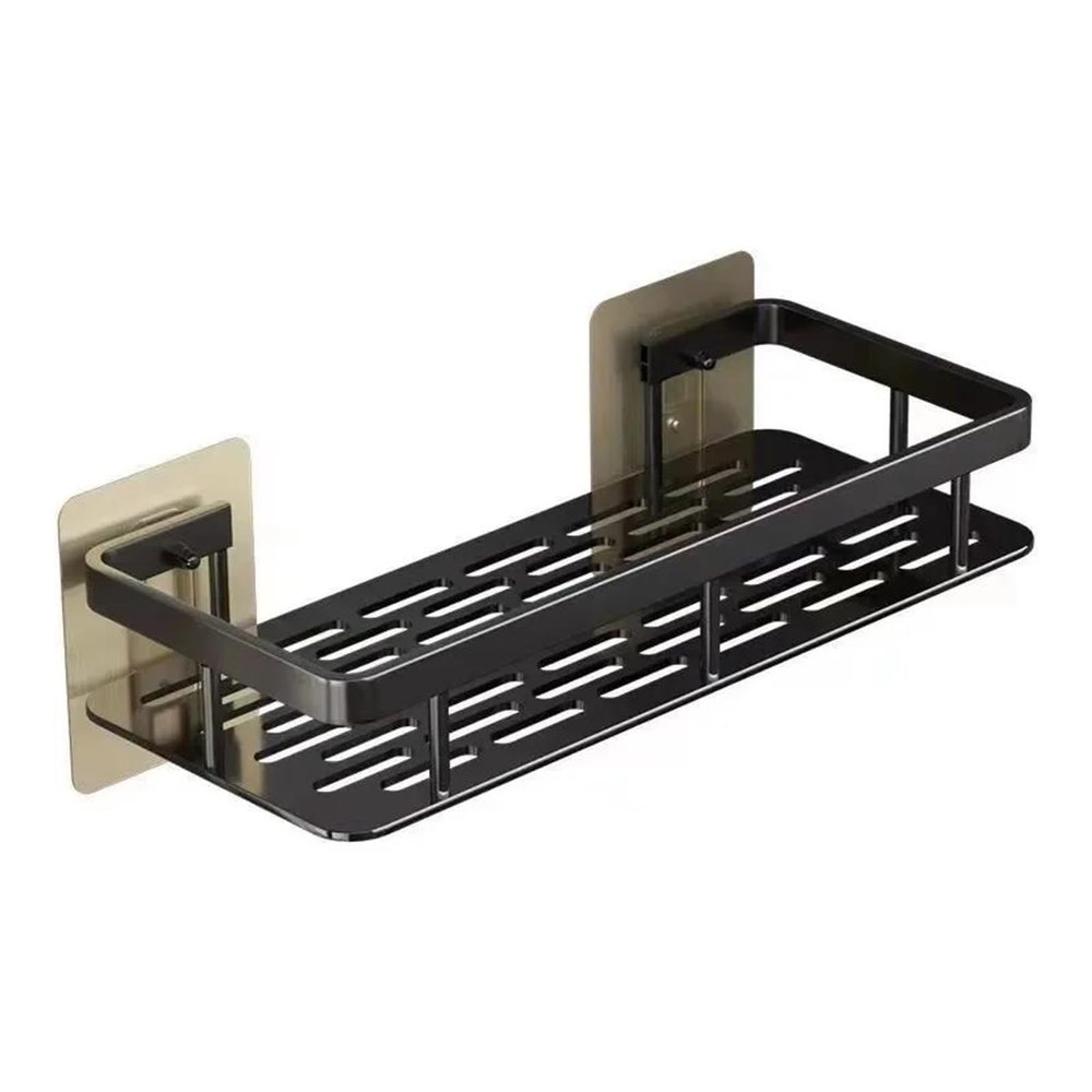 Bathroom Storage Wall Mount Shampoo Makeup Storage Holder Bathroom Accessories No Drilling Wall Shelf Shower Holder for WC