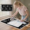 Ironing Board Mat for Table White Spider Web Ironing pad for Steam Pressing on Tabletop or Bed - Heat Resistant, Portable, Quilting & Travel Blanket view 4