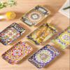 9 Inch Serving Platters Set of 6,Rectangular Dessert Plates Bohemian view 3