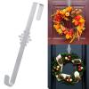15 inches Christmas Decorative Wreath Hangers for Front Door;Over the Door Hooks (Silver, Snowflake) view 1