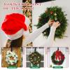 15 inches Christmas Decorative Wreath Hangers for Front Door;Over the Door Hooks (Black, Christmas Tree) view 3