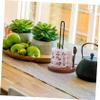 Alipis Wooden Base Paper Towel Holder Countertop Kitchen Roll Stand Iron Frame for Bathroom Dining Organization Space-Saving Paper Towel Dispenser Suitable for Standard Kitchen and view 3