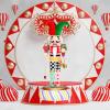 Hisxrcal Clown Dancer Nutcracker Christmas Puppet Decoration Wind up Musical Box for Desktop view 3