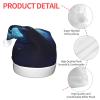 HDSKFNS Ram Zodiac Sign Print Christmas Hat For Adult Santa Hats With Led Lights Xmas Hat Headwear Christmas New Year view 4
