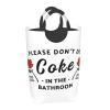 Please Don'T Do Coke In The Bathroom 50l Collapsible Laundry Basket With Soft-Grip Handles -Foldable Clothes Hamper, Space-Saving Storage For Home, Dorm & Rv view 2