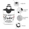 Please Don'T Do Coke In The Bathroom 50l Collapsible Laundry Basket With Soft-Grip Handles -Foldable Clothes Hamper, Space-Saving Storage For Home, Dorm & Rv view 4