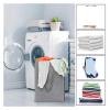 45L Thin Laundry Basket With Cover, Narrow Hand, Fine, Dirty, Bedroom For Bedroom Laundry Room(Black) view 4