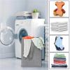 45L Thin Laundry Basket With Cover, Narrow Hand, Fine, Dirty, Bedroom, Whole Storage For Bedroom Laundry Room(Grey) view 4