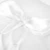 Ailgely Wedding Ring Pillow, White Bowknot Ring Bearer Holder with Simulation Pearl, Multiple Use, Beautiful Details, Polyester + Plastics, 20 * 20cm, 15 * 15cm (20 * 20CM) view 2