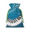 GZXDZSY Green And White Piano Keys Print Extra Large Christmas Burlap Drawstring Reusable Gift Bags With Cards view 2