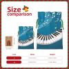 GZXDZSY Green And White Piano Keys Print Extra Large Christmas Burlap Drawstring Reusable Gift Bags With Cards view 4