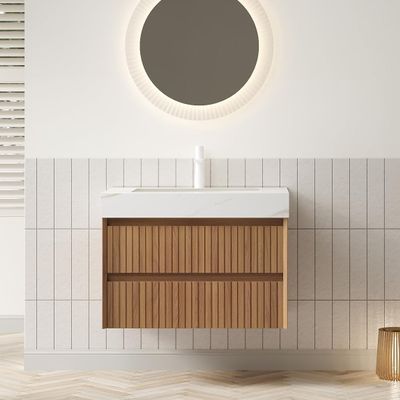 BathroomVanity,30-InchFreestanding,w/SinkandHotColdFaucet,BathroomsStorageCabinetOrganizerDoor&OpenShelf,Space-SavingModernDesignforSmall,IdealOverToilet,NarrowShelves,Brown-3