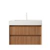 BathroomVanity,30-InchFreestanding,w/SinkandHotColdFaucet,BathroomsStorageCabinetOrganizerDoor&OpenShelf,Space-SavingModernDesignforSmall,IdealOverToilet,NarrowShelves,Brown-3 view 4