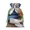 GZXDZSY Ballet Shoe Print Extra Large Christmas Burlap Drawstring Reusable Gift Bags With Cards view 1