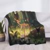 30-80 inches - Bambi 50"x40" Printed Flannel Blanket. Soft and Comfortable Sofa Blanket. Small Travel Blanket. view 2