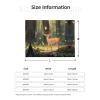 30-80 inches - Bambi 50"x40" Printed Flannel Blanket. Soft and Comfortable Sofa Blanket. Small Travel Blanket. view 4
