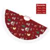 Christmas Tree Skirt Xmas Party Home Decoration Tree Skirt, Christmas Snowman Moose Indoor Holiday Decor view 2