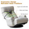 360 Swivel Gaming Floor Chair, Floor Gaming Chairs for Adults with Adjustable Head, Waist, Side Pocket & Phone Holder, Lazy Lounger Couch for E-Sports, Reading, Relaxing (Gray) view 4