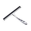 14'' Inch Shower Squeegee Stainless Steel Window Bath Wiper Mirror Car Glass Door Holder Hanger Non Stick(14sliver-2hooks) view 1