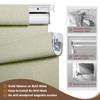 BERISSA No Drill No Tools Blackout Roller Shades for Indoor Windows, Cordless, Linen Fabric, Roller Blinds with Light Blocking Strips, Window Shades for Home,Bedroom,Beige.26.5" W x 36" H view 2
