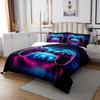 jejeloiu Gamer Bedspread 3 Pieces King Size Gaming Coverlet Set Soft Cozy Game Room Decor Lightweight Quilted Coverlet for All Season with 2 Pillowcases view 4