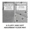 1 Memory Foam Bath Blanket Soft and Comfortable Super Absorbent and Anti-skid Bath Mat Bathroom Accessories(Light Grey,400MMx600MM) view 3