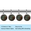 Set of 12 Steampunk Gears Background (1) Shower Curtain Hooks, Stainless Steel Shower Hangers for Bathroom, Rustproof Decorative Shower Rings for Bedroom Living Room Shower Curtain Rod view 3