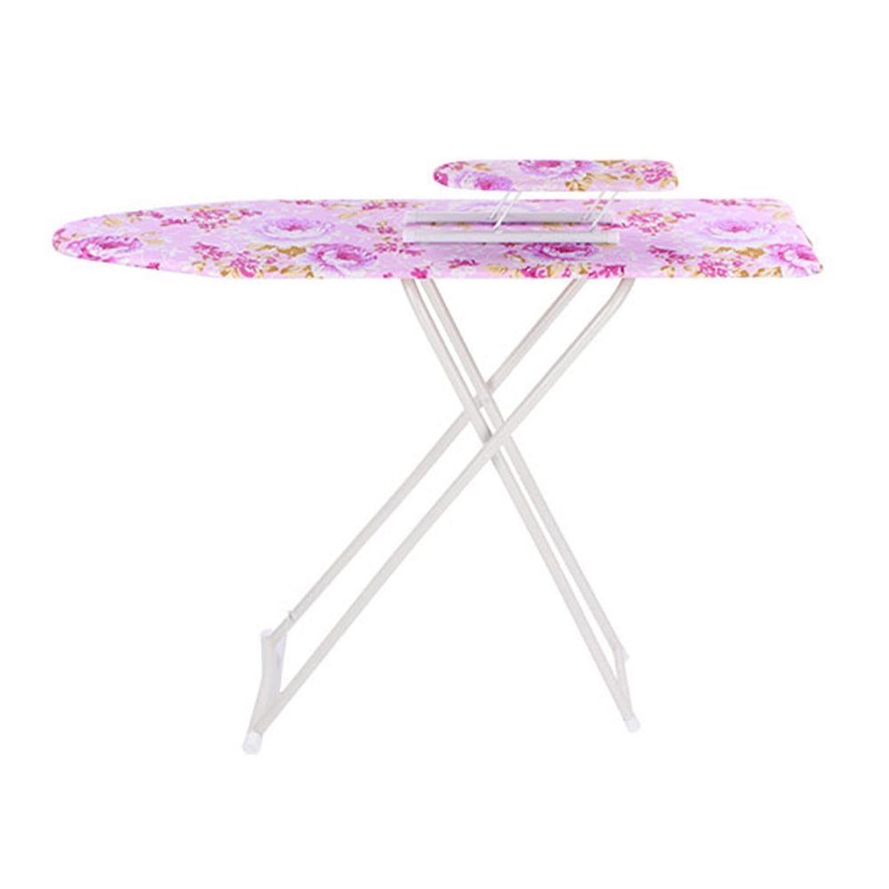 Height Adjustable Ironing Board, Extra-Wide Non-Slip Folding Ironing Table, Durable Iron Rest, Foldable Iron Board Sturdy Load-Bearing Ironing Surface for Home & Office Use (Purple)