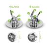 6 Blades Ice Crushing Blender Blade Compatible For OsterCompatible For Osterizer Blenders With Sealing Ring view 4