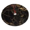 Christmas Tree Skirt 30" Gold Black Marble Xmas Tree Skirt Ornaments, Winter Soft Plush Christmas Tree Mat Cover Rustic Xmas Tree Collar for Family Holiday Party Decorations view 2
