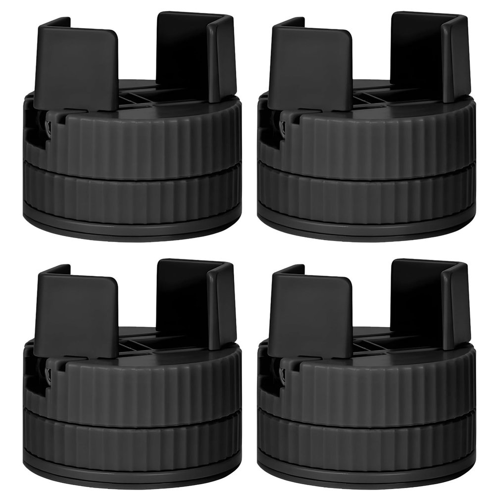 Tressify 4 Piece Adjustable Furniture Risers, Expandable Height For Bed, Sofa, Chair, Table, Noise-Reduction Pads, Supports 1100 Lbs