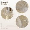 Tressify Transparent Acrylic Bathroom Shelves - 2 Pcs Easy No Drill, Wall-Mounted Cosmetic Organizers With Hooks view 4