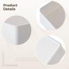 Tressify Plastic Drawer Organizers, 4 Large Trays, White Stackable Storage, For Desk, Bathroom, Office, Kitchen view 4
