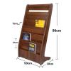 DUHTFCY Newspaper Racks Magazine Rack Brochure Stand A4 Book and Newspaper Racks Floor Magazine Ra view 2